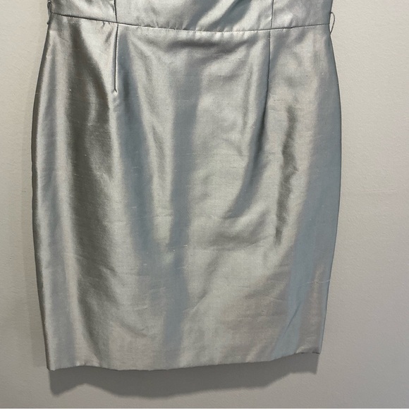 Catherine Regehn Silver elegant cocktail dress size 6 - Picture 4 of 12